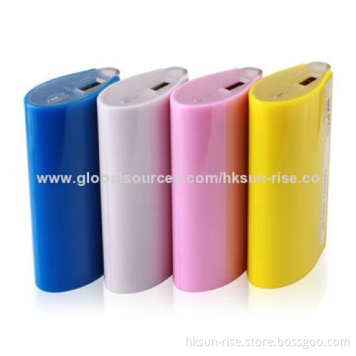 LED Flashlight Power Banks, 5V DC/1A Input, Sized 88*51*26mm